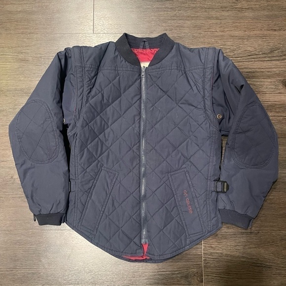 On Course Women’s Navy Quilted Riding Jacket Size S - Picture 1 of 8